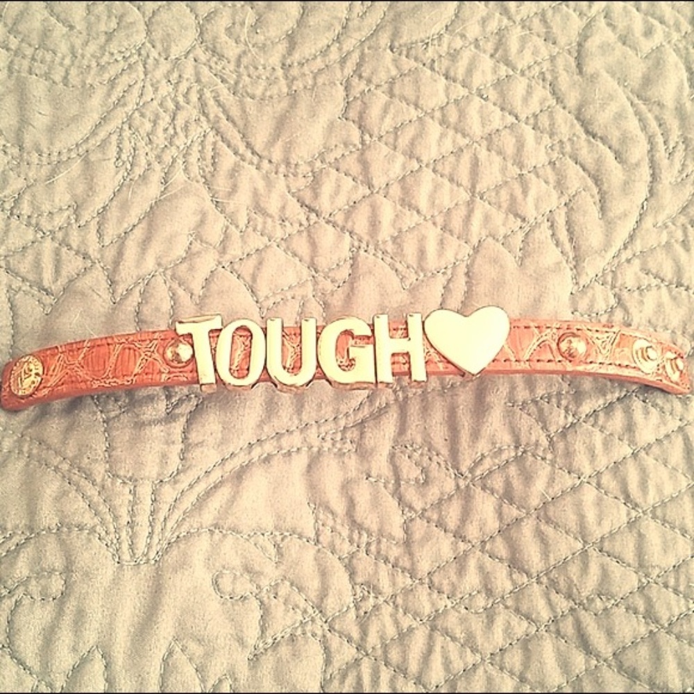 Fashion bracelet- "Tough" w/ heart
